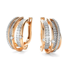 Серьги с английским замком 27030-100