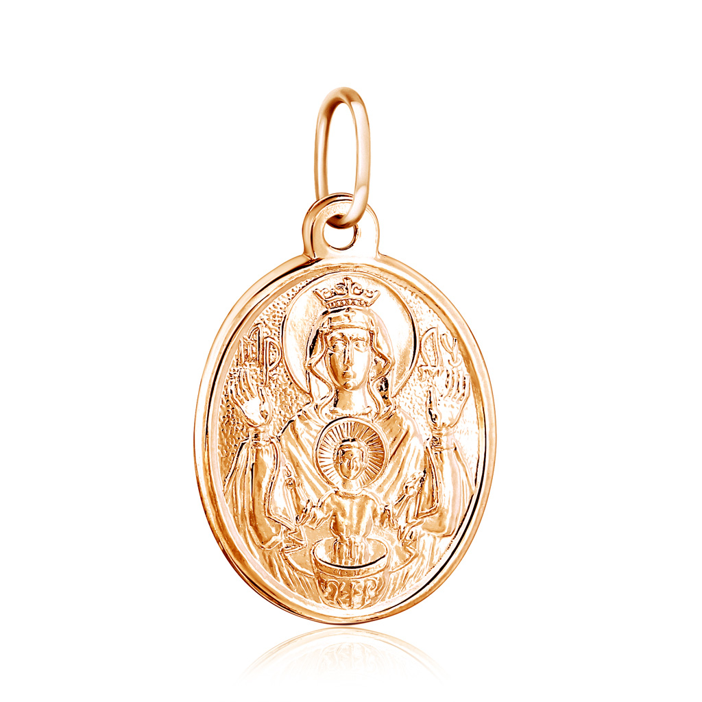 Иконка из золота Неупиваемая Чаша подвеска иконка из золота ангел хранитель