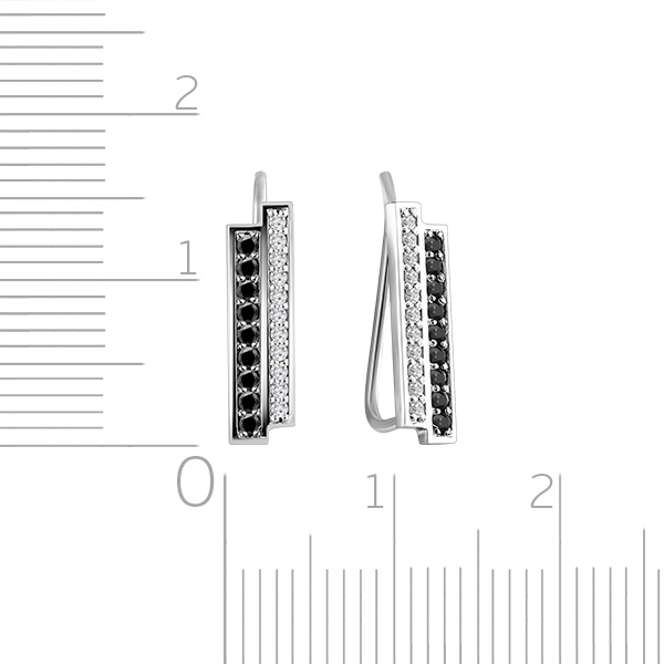 Клаймберы из белого золота с фианитами