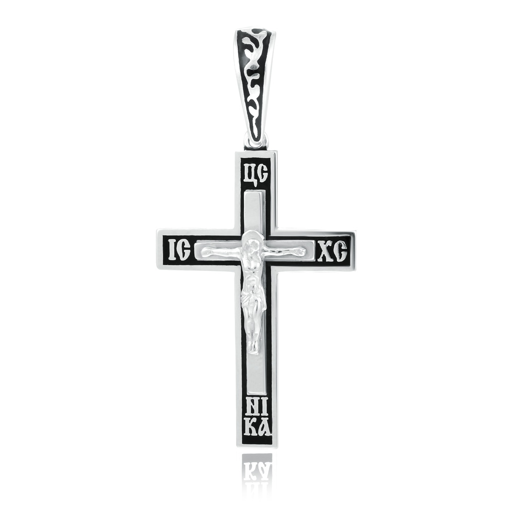 Крест из серебра подвеска в машину крест слезы богородицы красная 42 см