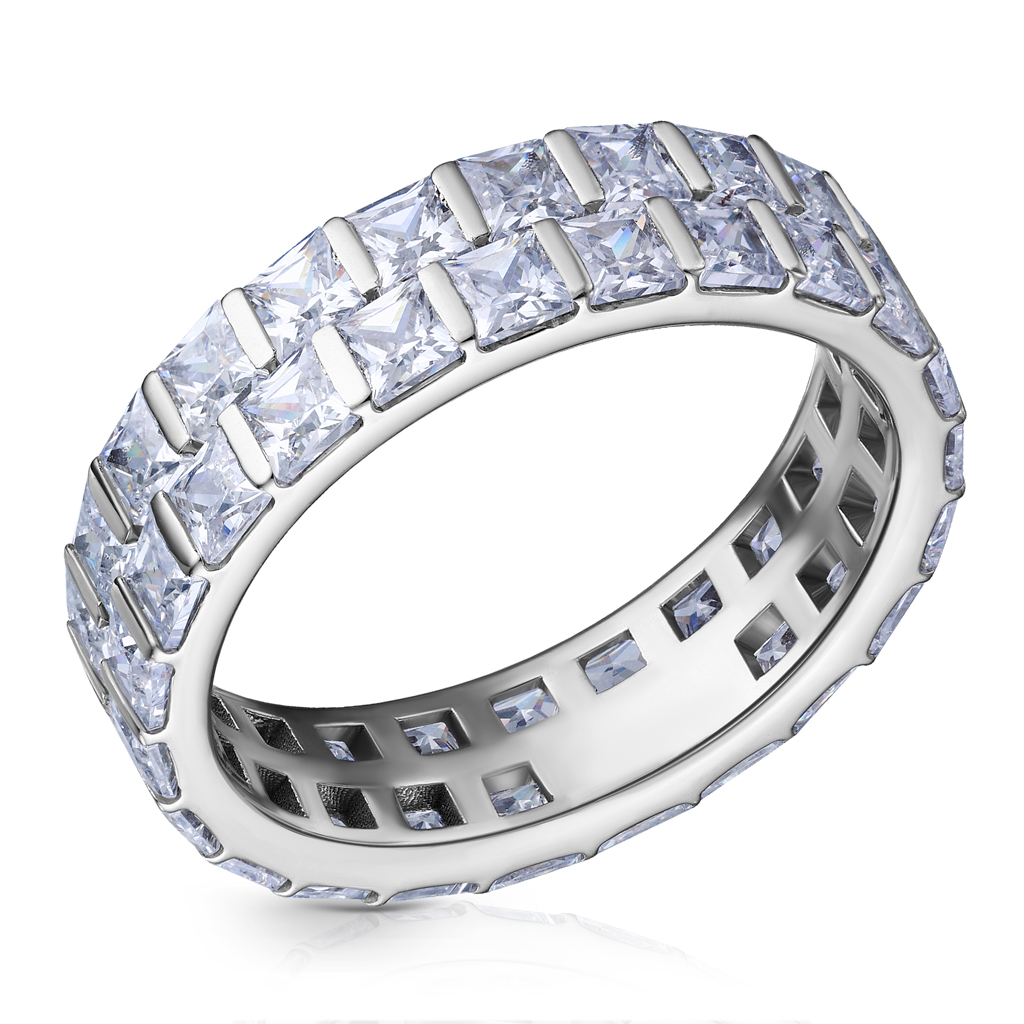 Кольцо из серебра с фианитом 85611250185