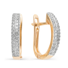 Серьги с английским замком 22324-100