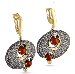 Серьги с английским замком 12-2995-3500