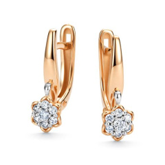 Серьги с английским замком 26935-100
