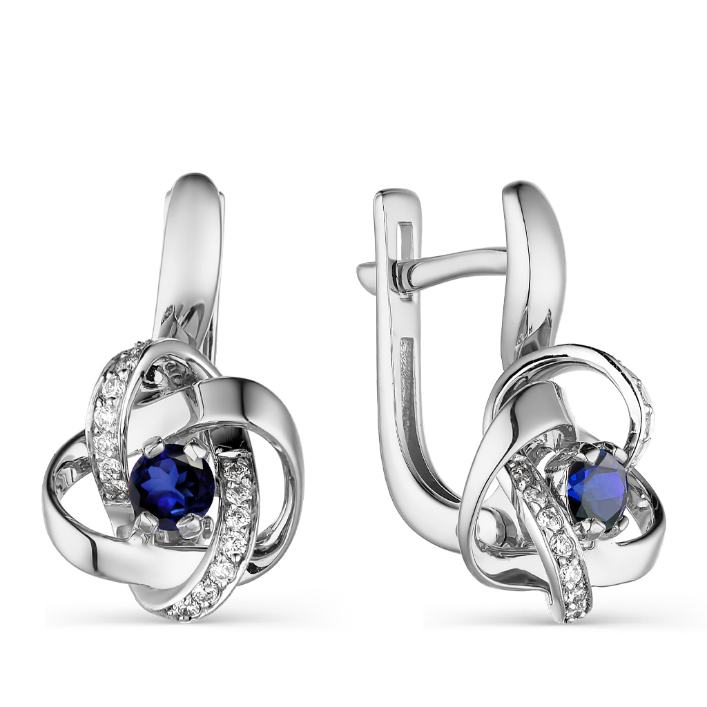 

Серьги с английским замком из золота 23458-202