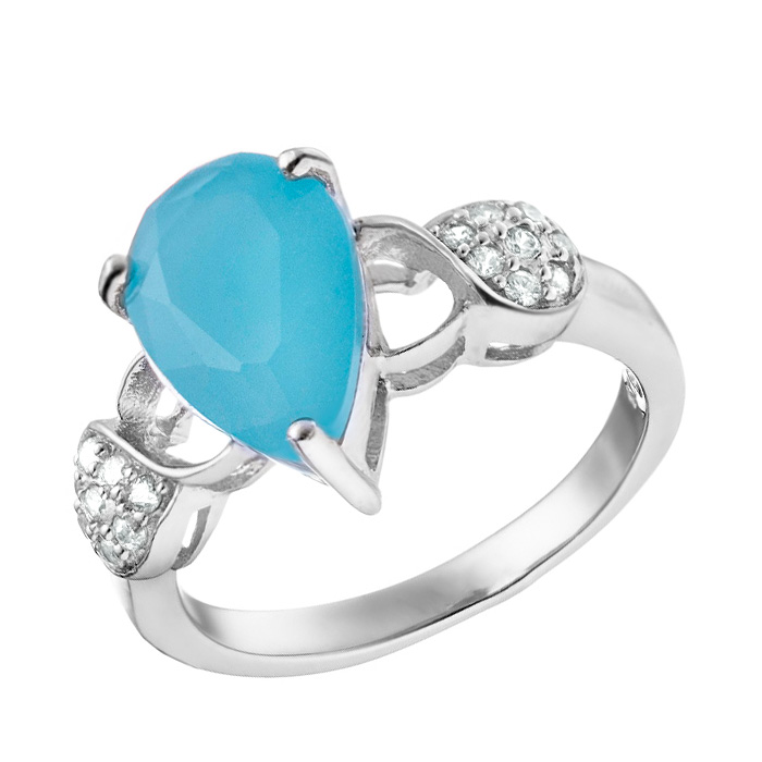 

Кольцо из серебра CZS836R-aq44C