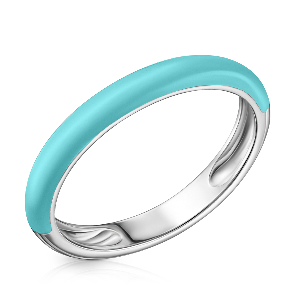 Кольцо из серебра с эмалью 85614078185