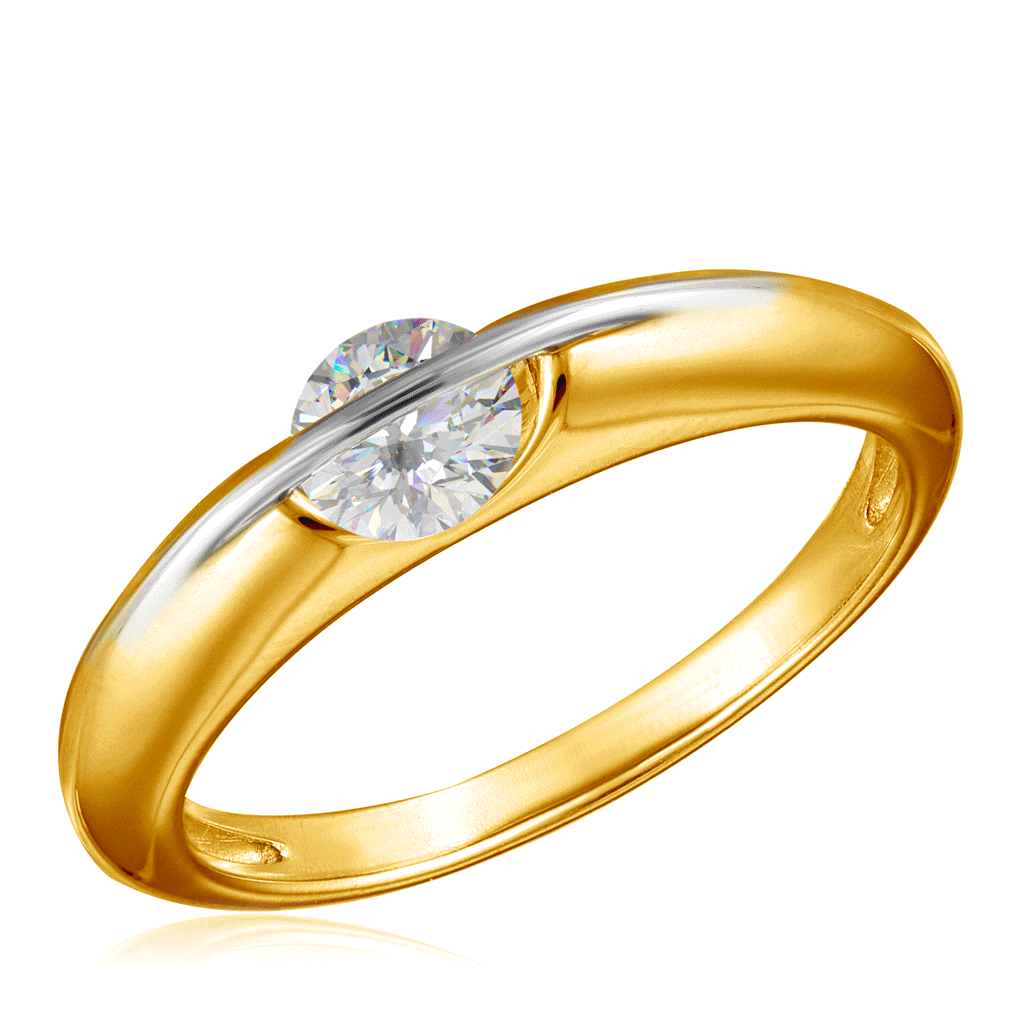 Кольцо золотое Танцующий бриллиант Air найди свой бриллиант современная проза