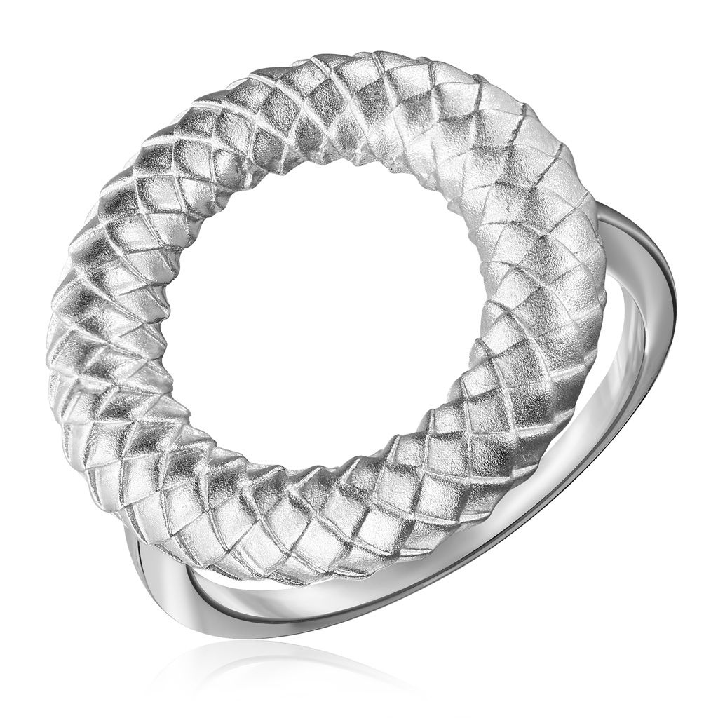 Кольцо из серебра кольцо тренд цепочки серебро безразмерное