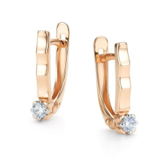 Серьги с английским замком 26470-100