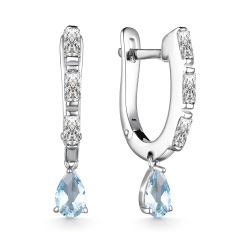 Серьги с английским замком 02-3378/00ТБ-00