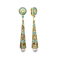 Серьги с английским замком 12-421-1501