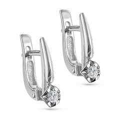 Серьги с английским замком 12-11203-1000
