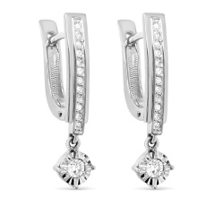 Серьги с английским замком 12-11485-1000
