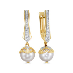 Серьги с английским замком 12-22088-1500