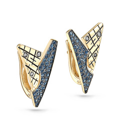 Серьги с английским замком 12-21150-2302