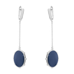 Серьги с английским замком TC-E01266-Вl-W-X-X-W