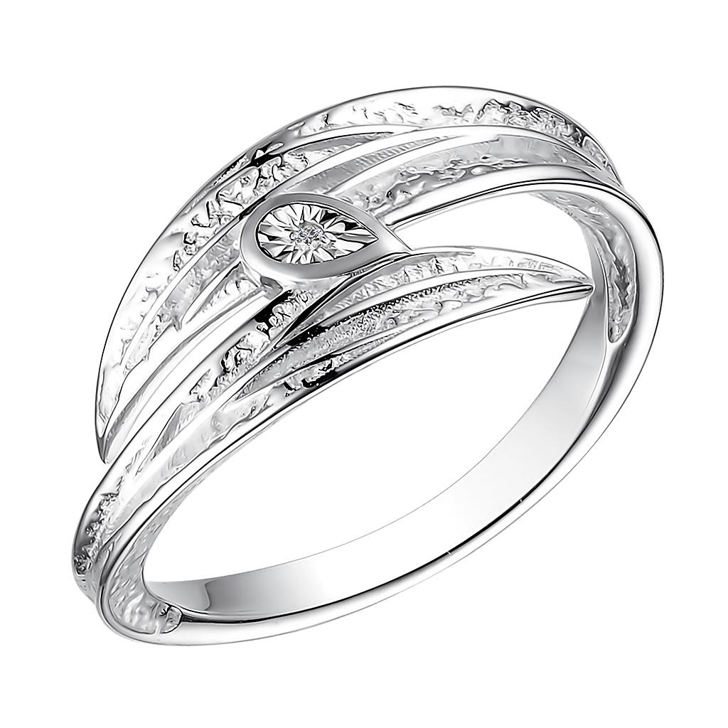Кольцо из серебра кольцо из серебра р 20 ювелирочка 1062286 бриллиант