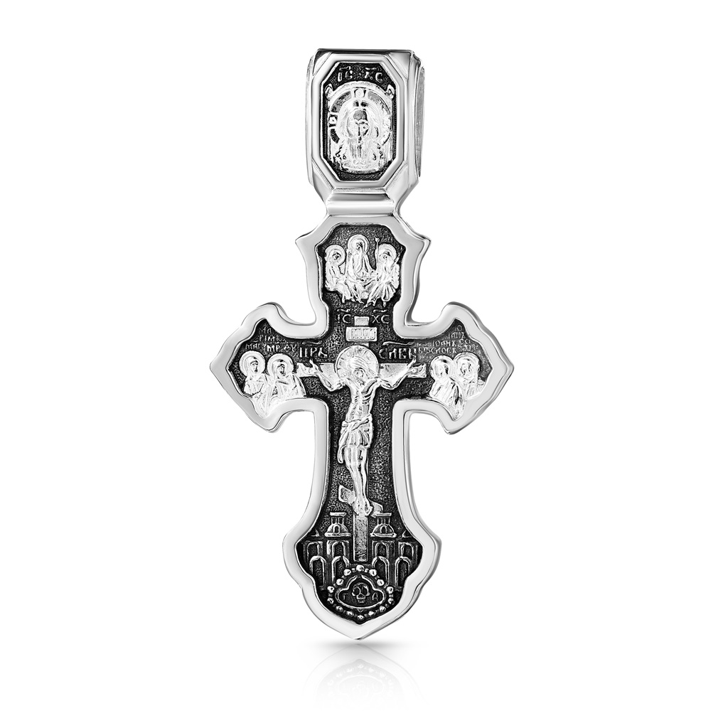 Крест ручной работы из серебра подвеска в машину крест слезы богородицы красная 42 см