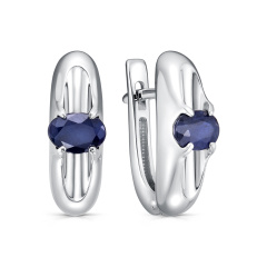 Серьги с английским замком 12-500-1100