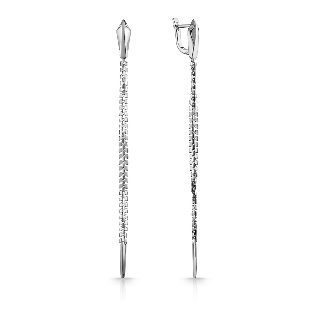 Серьги с английским замком из серебра 86610073000