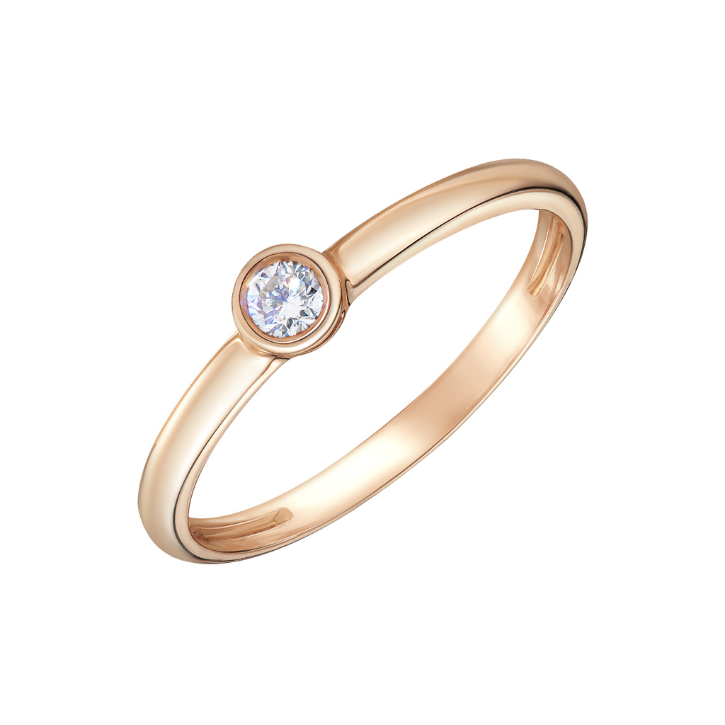 Кольцо помолвочное из золота с бриллиантом кольцо помолвочное из серебра с бриллиантом р 18 sokolov 87010002