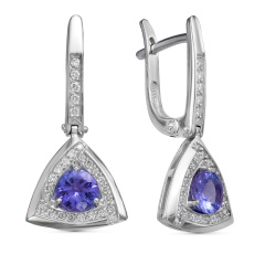 Серьги с английским замком 02-3258/6