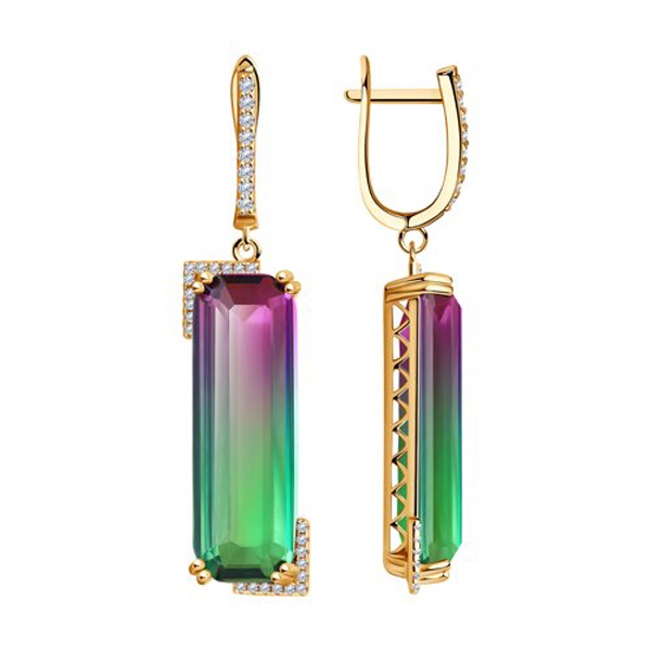 

Серьги с английским замком из серебра 93-321-00503-1