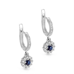 Серьги с английским замком 12-1677-1100