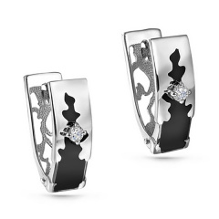 Серьги с английским замком 12-11232-1002