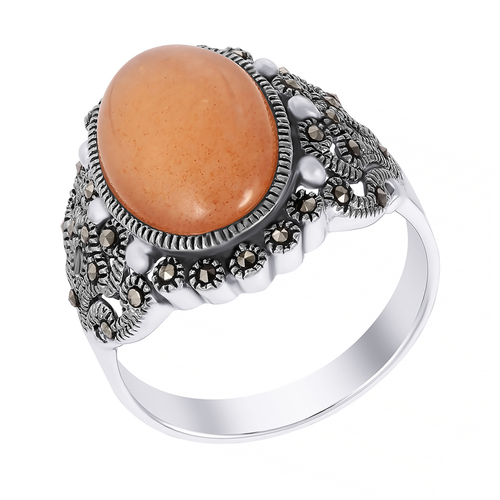 Кольцо из серебра винтаж элегантный пасьянс бохо круглый камень женщины палец кольцо