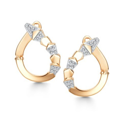 Серьги с английским замком 25763-100