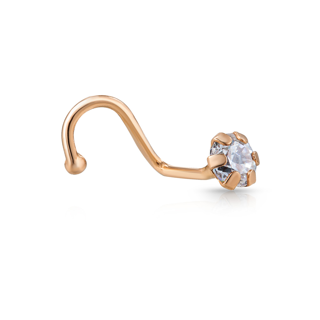 Пирсинг в нос из золота винтаж кошка питомец шарм дизайн пупок пупок кольцо тело ювелирные изделия пирсинг