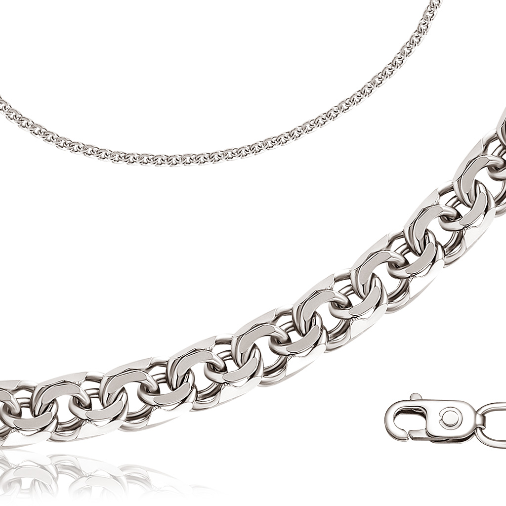 Браслет ручной работы из серебра bamoer 925 стерлингового серебра базовое ожерелье шопен простой стиль цепочка звено для женщин платиновое покрытие тонкие ювелирные изделия