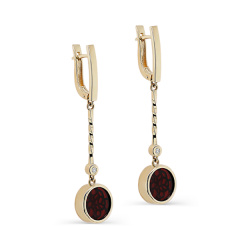 Серьги с английским замком 12-21355-3500