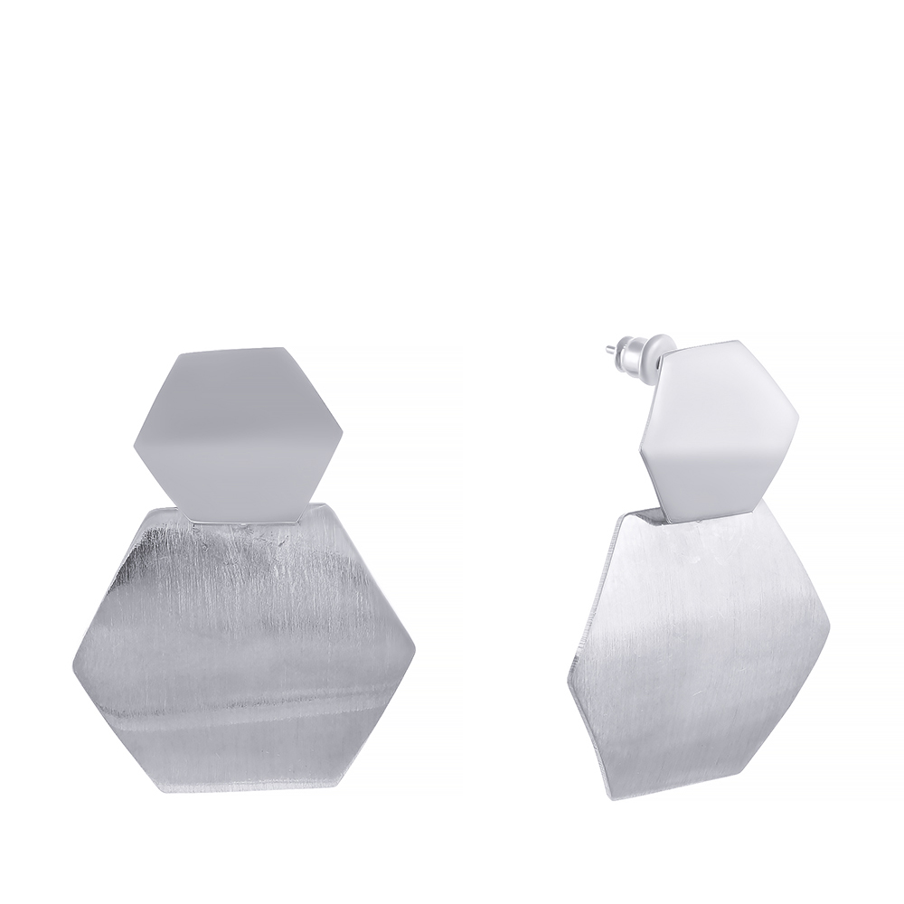 Серьги из серебра серьги со съёмным элементом трансформер жемчужина в нитях белый в серебре