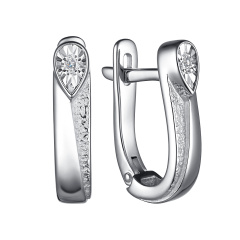 Серьги с английским замком 02-3701/000Б-00