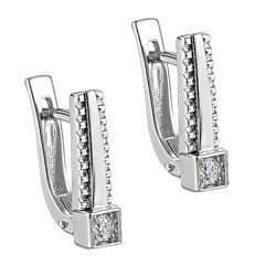 Серьги с английским замком 12-11244-1000