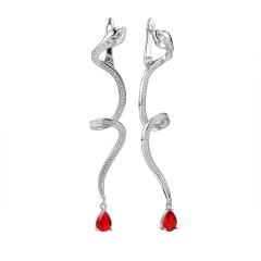 Серьги CZ-E03540-X-W-R-X-WNCE