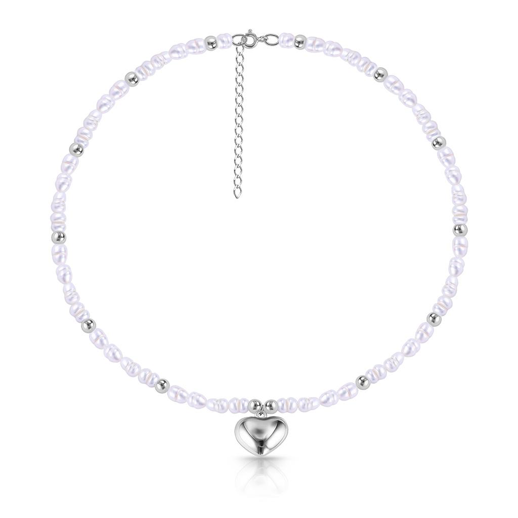 Колье из серебра с жемчугом 84612002350