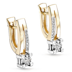 Серьги с английским замком 12-21084-1000