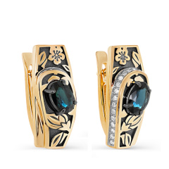 Серьги с английским замком 12-21677-1189