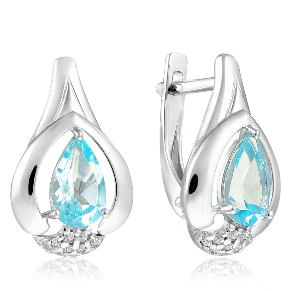 

Серьги с английским замком из серебра 92021636