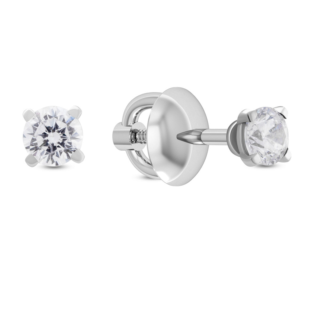 Серьги-пусеты из золота