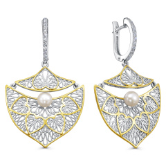 Серьги с английским замком 12-935-1587
