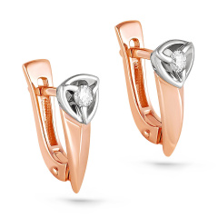 Серьги с английским замком 12-0857-1000