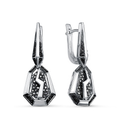 Серьги с английским замком 02-3746/7