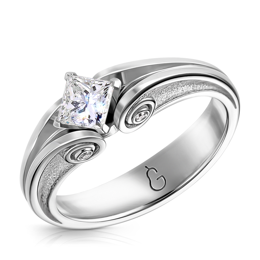 Кольцо из белого золота с бриллиантами Я5519204170