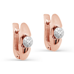 Серьги с английским замком 12-01469-1000