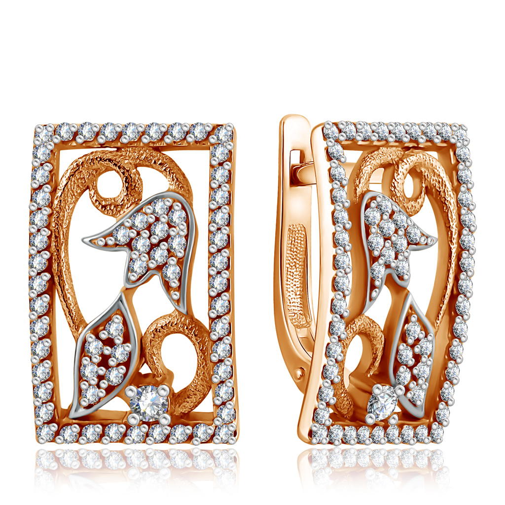 

Серьги с английским замком из золота 16111250000